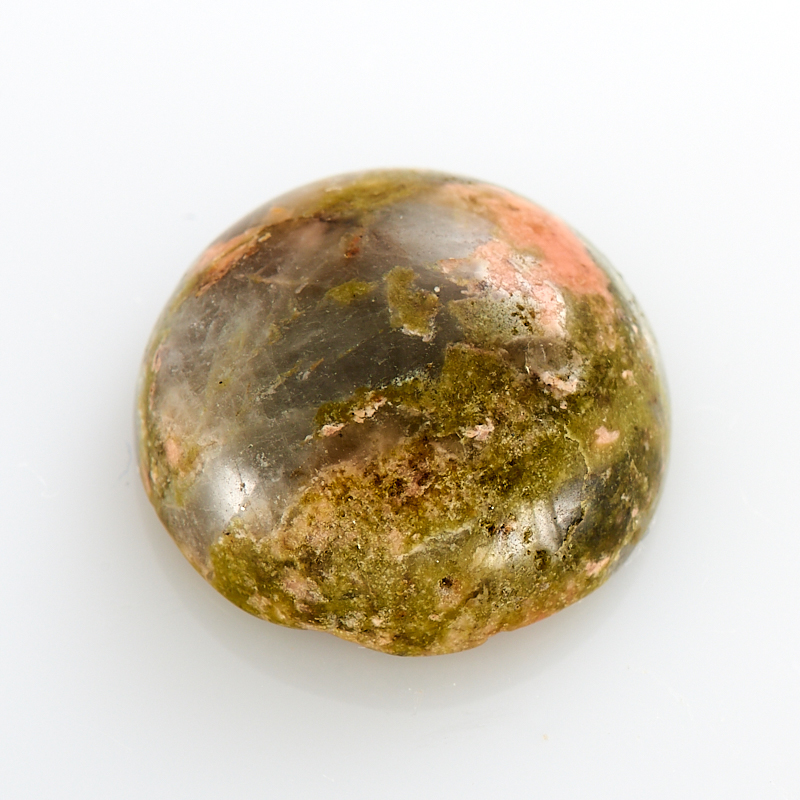 Кабошон унакит 15 мм 
Кабошон унакит 15 мм