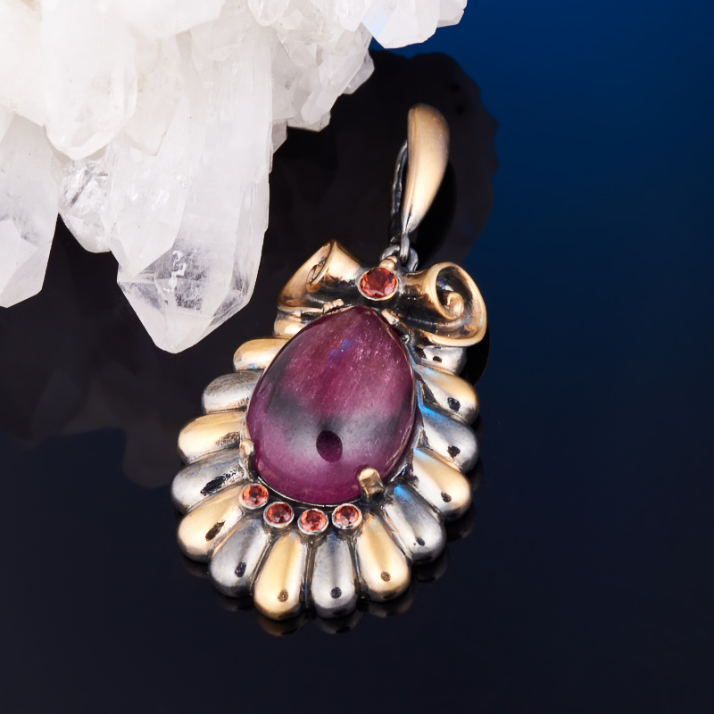 Кулон турмалин розовый (рубеллит) (серебро 925 пр. позолота, родир. черн.)
Кулон турмалин розовый (рубеллит) (серебро 925 пр. позолота, родир. черн.)