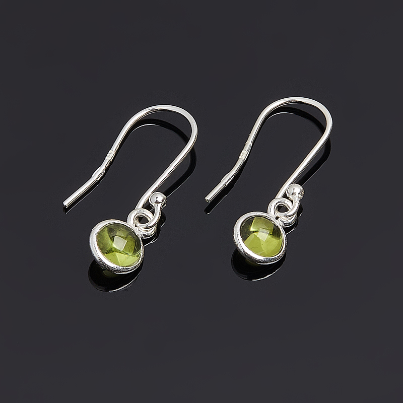 Серьги хризолит (серебро 925 пр.) 
Серьги хризолит (серебро 925 пр.)