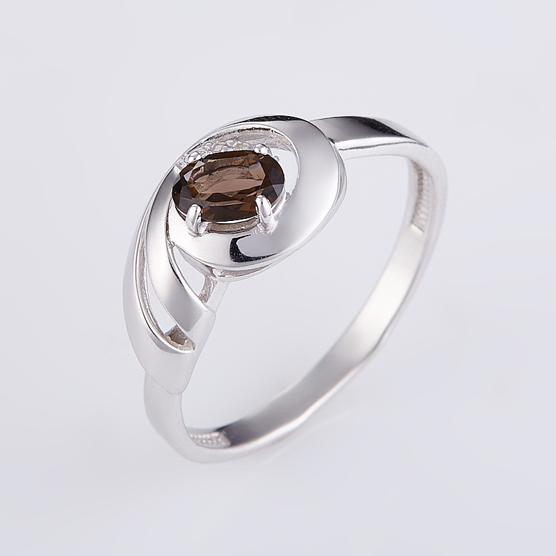 Кольцо раухтопаз (серебро 925 пр. родир. бел.) огранка размер 17 
Кольцо раухтопаз (серебро 925 пр. родир. бел.) огранка размер 17