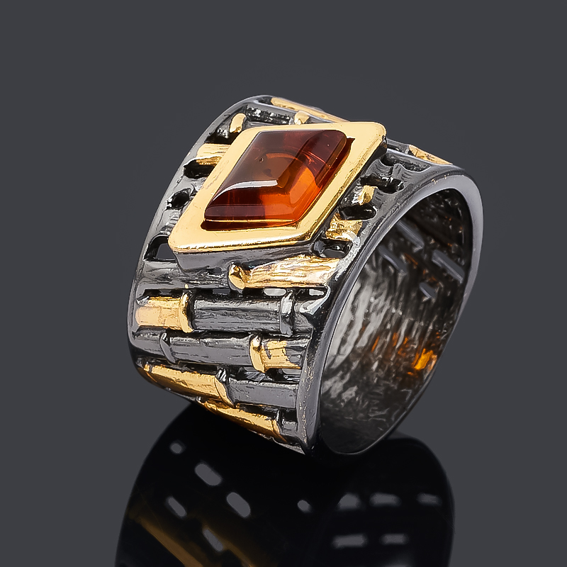 Кольцо янтарь (серебро 925 пр. позолота, родир. черн.) размер 18,5
Кольцо янтарь (серебро 925 пр. позолота, родир. черн.) размер 18,5