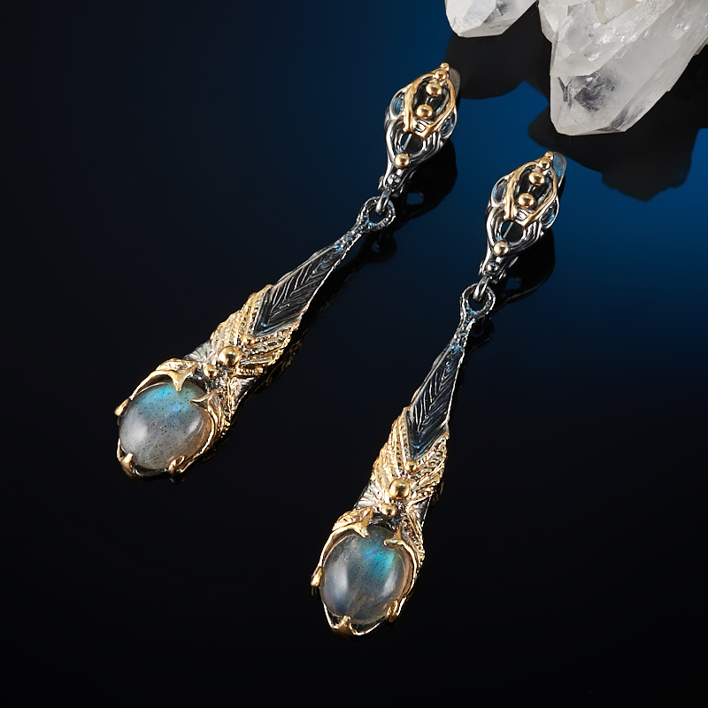 Серьги лабрадор (серебро 925 пр. позолота, родир. черн.)
Серьги лабрадор (серебро 925 пр. позолота, родир. черн.)