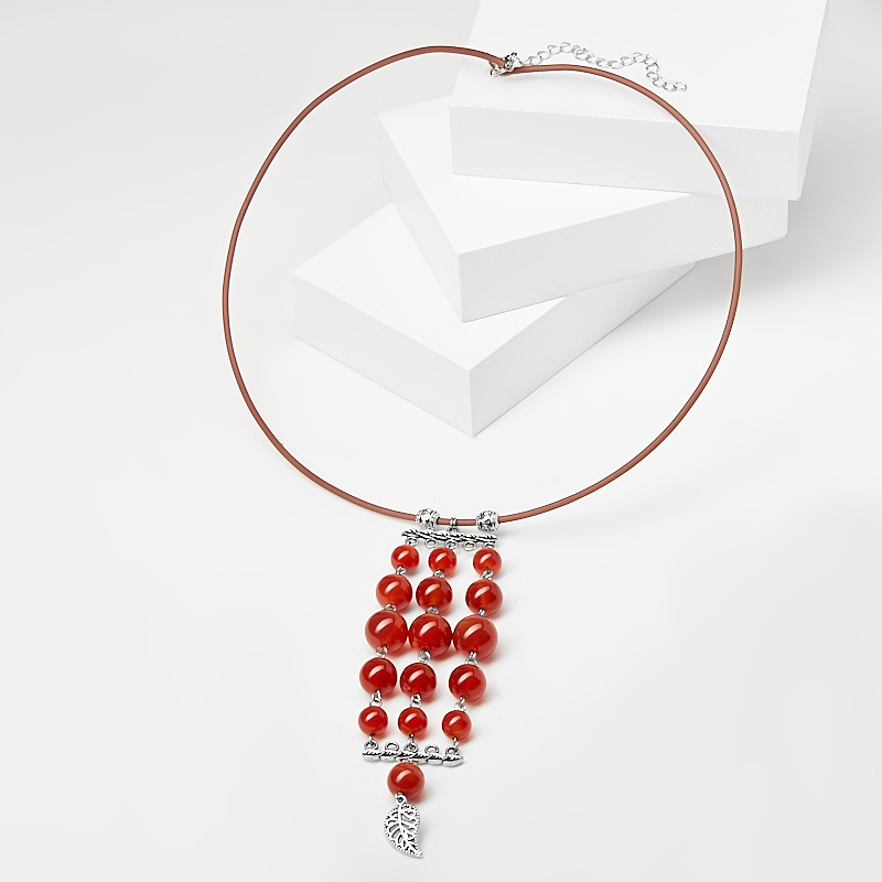 Бусы сердолик (биж. сплав, сталь хир.) (колье) 48 см (+7 см)
Бусы сердолик (биж. сплав, сталь хир.) (колье) 48 см (+7 см)