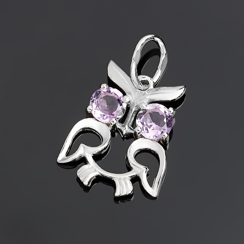 Кулон аметист (серебро 925 пр. родир. бел.) огранка 
Кулон аметист (серебро 925 пр. родир. бел.) огранка