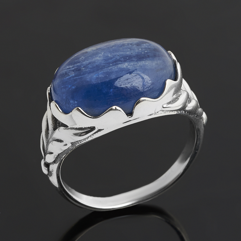 

Кольцо кианит синий (серебро 925 пр. оксидир.) размер 18