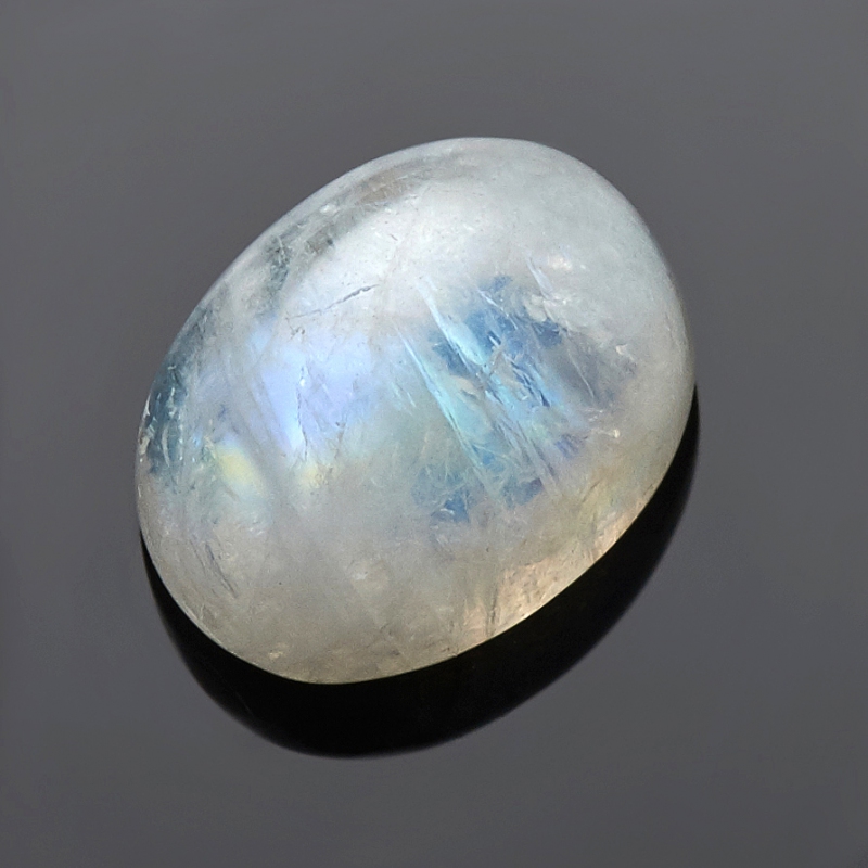 Кабошон лунный камень (адуляр) Индия 6*8 мм