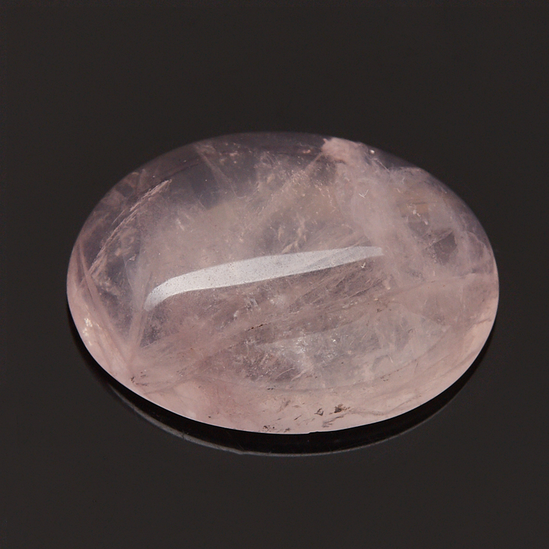 Кабошон розовый кварц Бразилия (1 шт) 12*16 мм