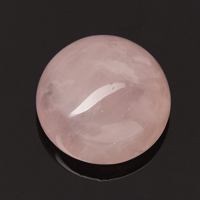 Кабошон розовый кварц Бразилия (1 шт) 10 мм