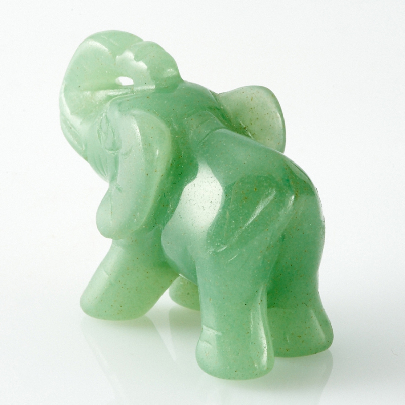Слон авантюрин зеленый Зимбабве 3-4 см