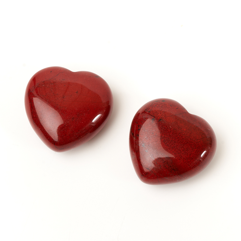 Сердечко яшма красная ЮАР 2,5 см