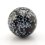 Шар обсидиан снежный США 2,5 см