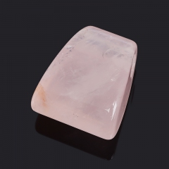 Кулон розовый кварц Намибия трапеция 2,5-3 см