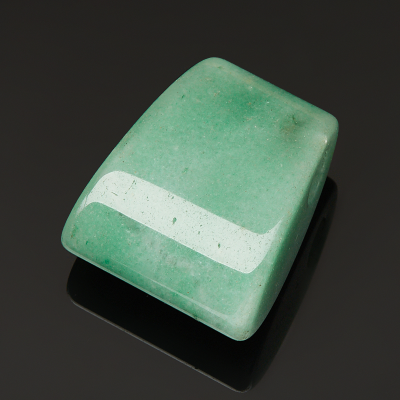 Кулон авантюрин зеленый Зимбабве трапеция 2,5-3&nbsp;см