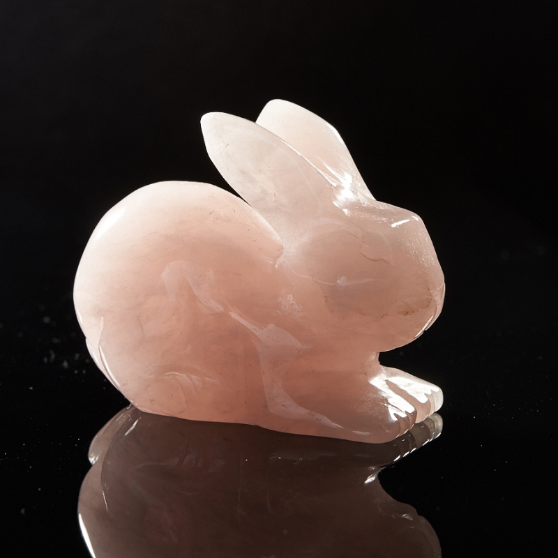 Заяц розовый кварц 4,5-5 см