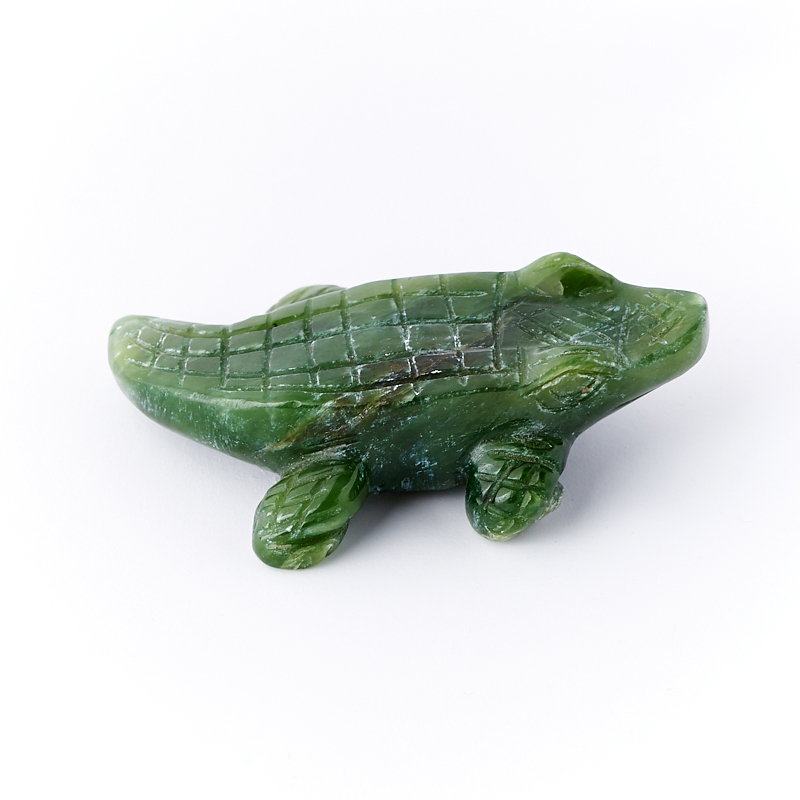 Крокодил нефрит зеленый Россия 5 см