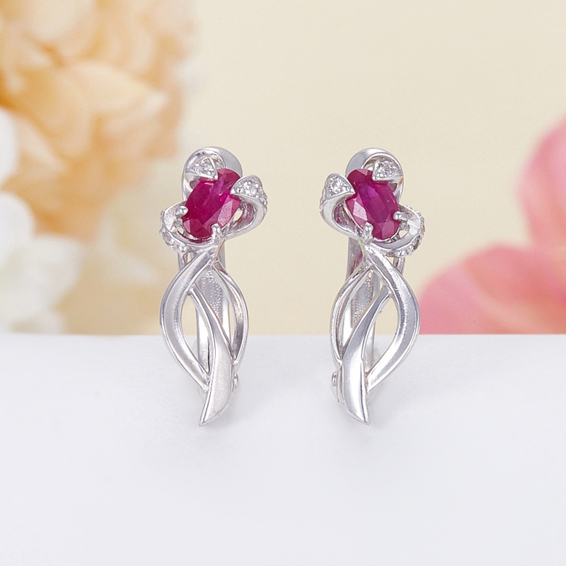 

Серьги рубин огранка (серебро 925 пр.)