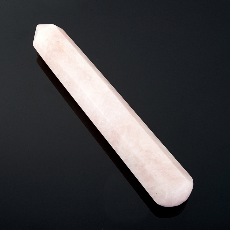 Массажная палочка розовый кварц Бразилия 10-12 см