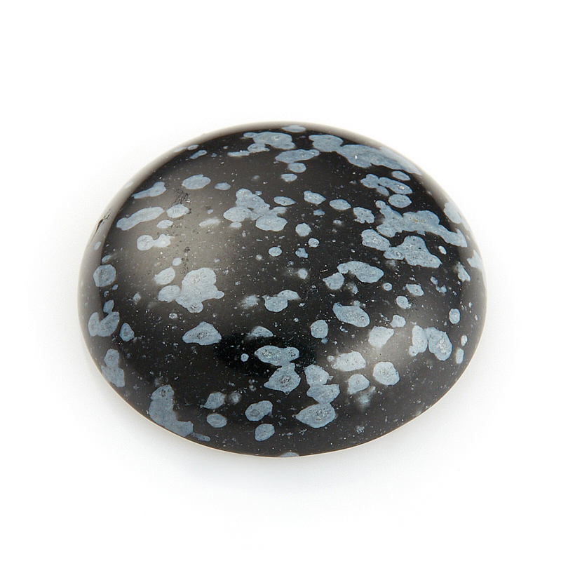 

Кабошон обсидиан снежный 20 мм