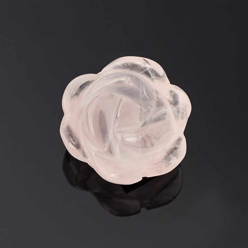 Пуговица роза розовый кварц Намибия 1,5 см