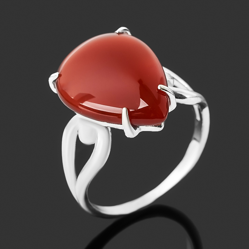 

Кольцо сердолик (серебро 925 пр.) размер 18,5