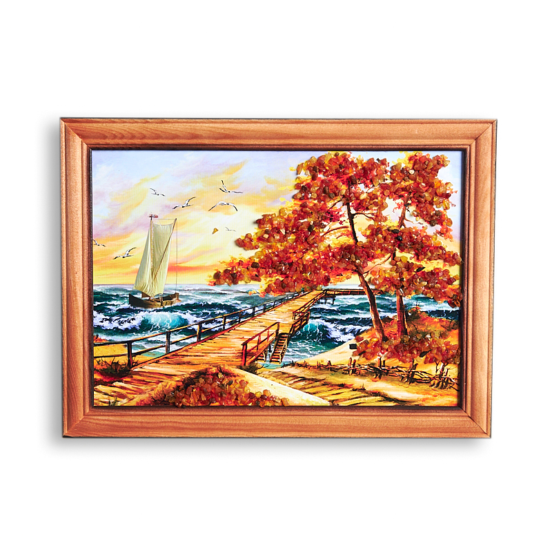 

Картина Море янтарь 15*21 см