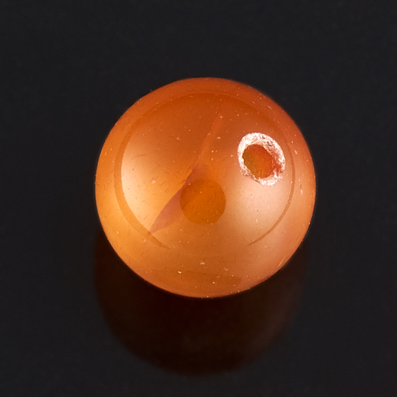 Бусина сердолик светлый Ботсвана шарик 8-8,5 мм (1 шт)