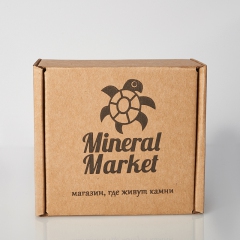Подарочная упаковка универсальная (коробка) (бежевый) 90х80х50 мм
