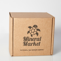 Подарочная упаковка универсальная (коробка) (бежевый) 100х90х90 мм