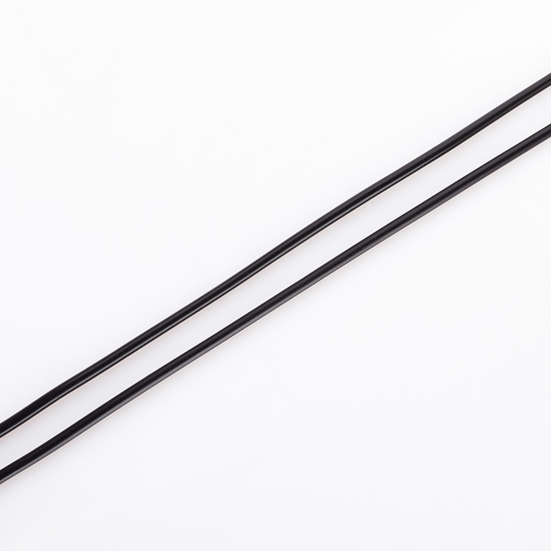 Шнурок каучуковый (черный) 45 см (+4 см)