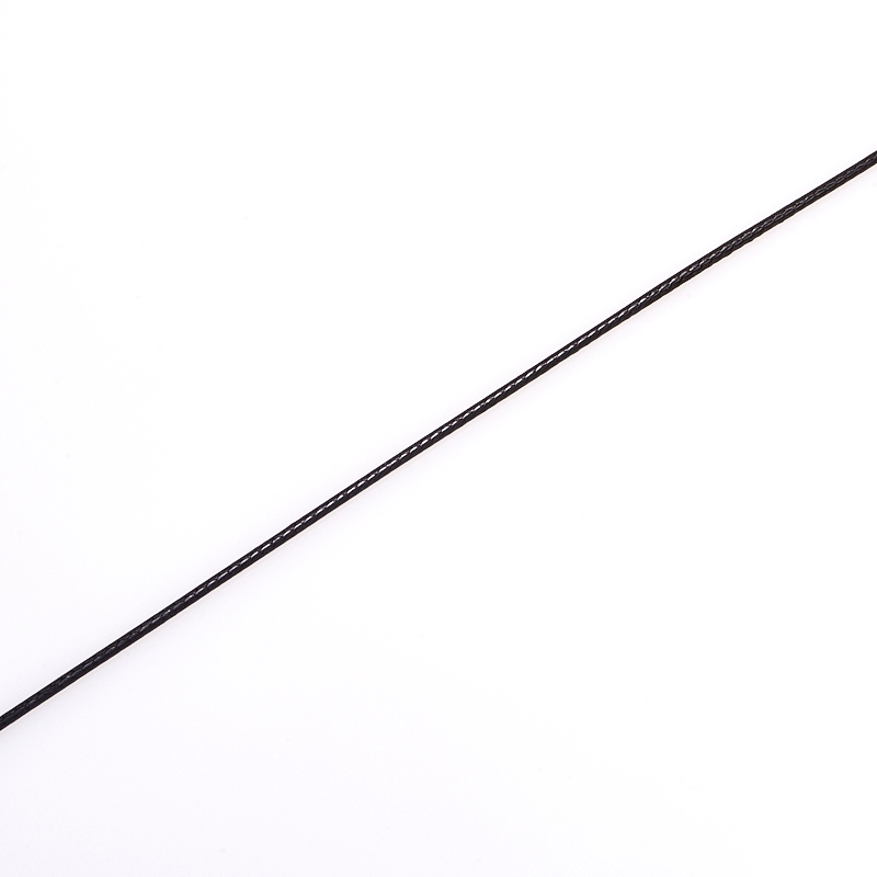 Шнурок (черный) 44 см (+4 см) (нейлон)