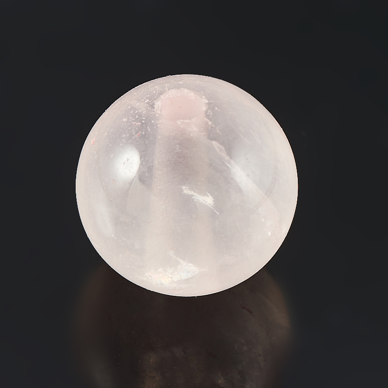 Бусина розовый кварц прозрачный Бразилия шарик 8-8,5 мм (1 шт)