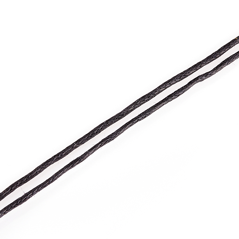 Шнурок (черный) 46 см (+4 см) (текстиль)