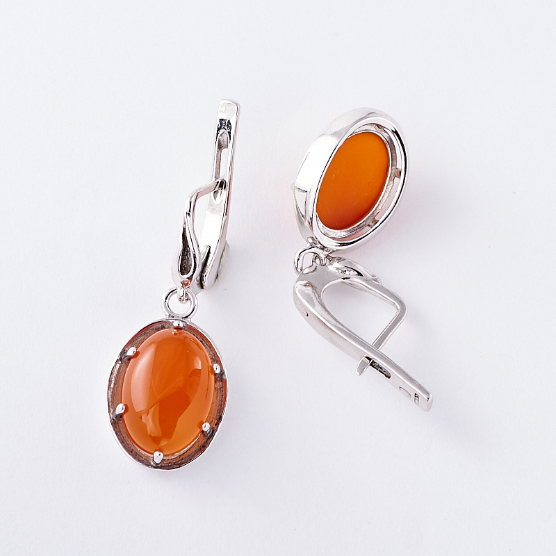 

Серьги сердолик (серебро 925 пр.)
