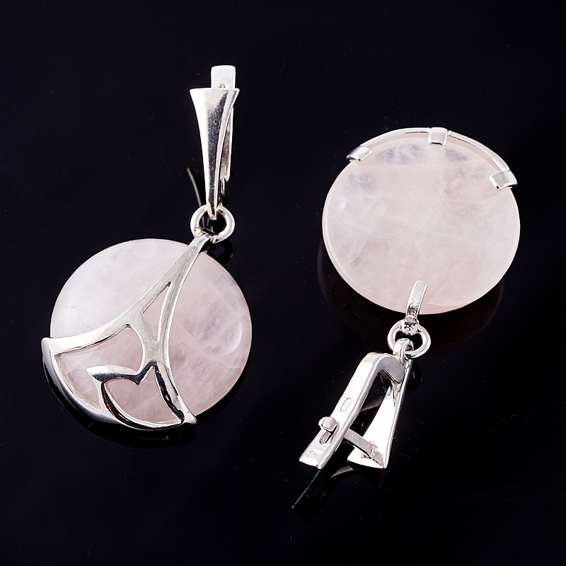 

Серьги розовый кварц (серебро 925 пр.)