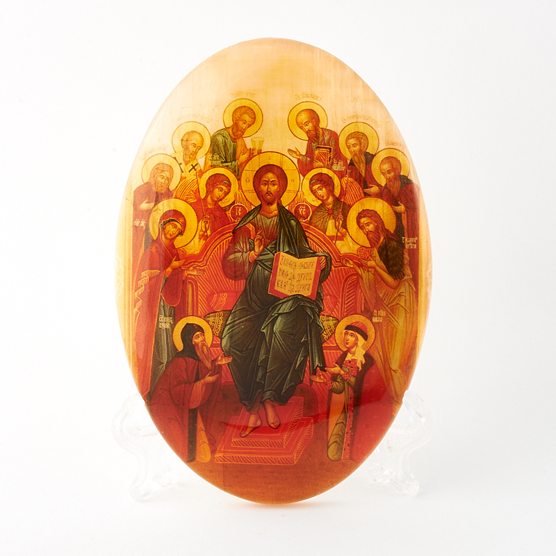 Миниатюра на подставке селенит Россия 12 апостолов 10 см