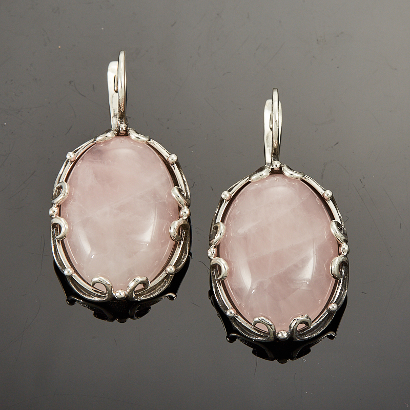 

Серьги розовый кварц (серебро 925 пр.)