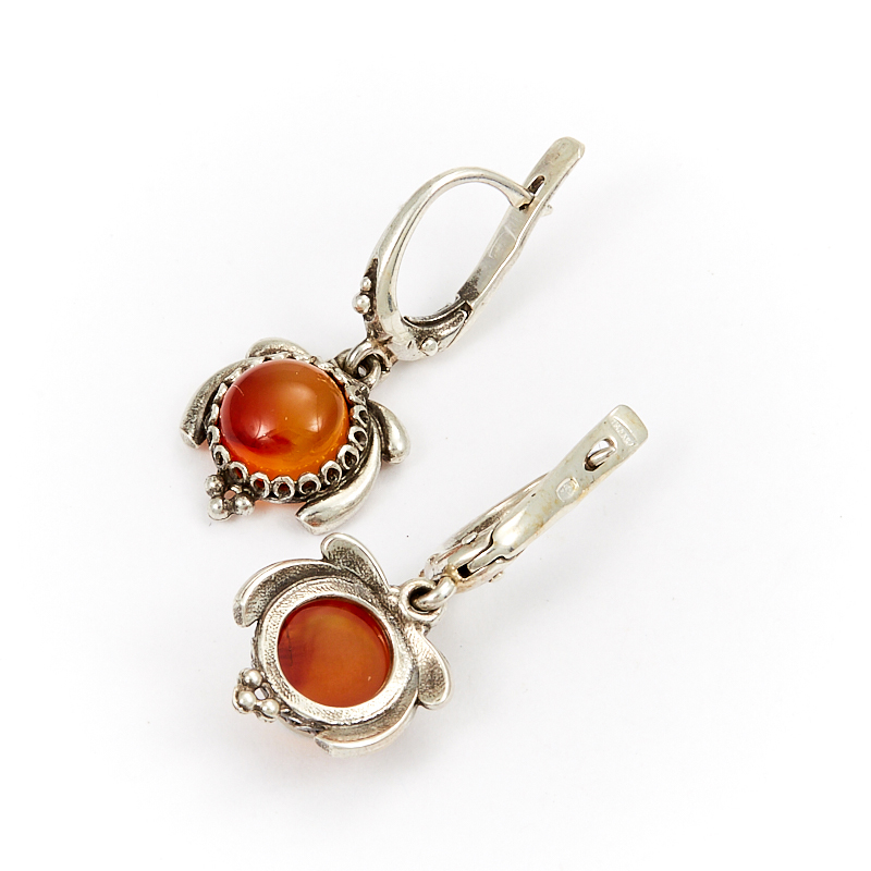

Серьги сердолик (серебро 925 пр.)