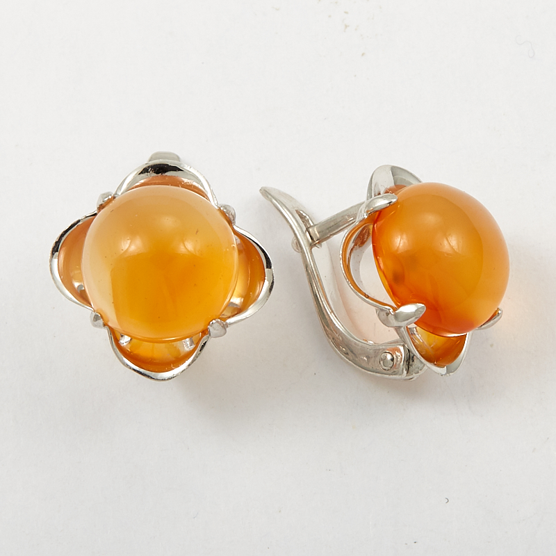 

Серьги сердолик (серебро 925 пр.)