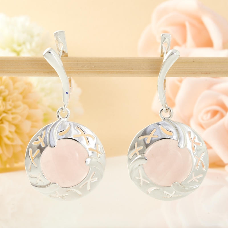 

Серьги розовый кварц (серебро 925 пр.)