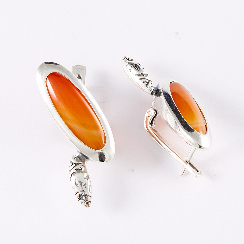 

Серьги сердолик (серебро 925 пр.)