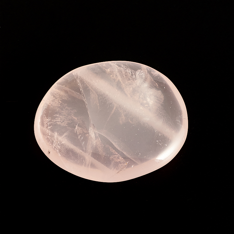 Галтовка розовый кварц прозрачный Намибия (3-3,5 см) 1 шт