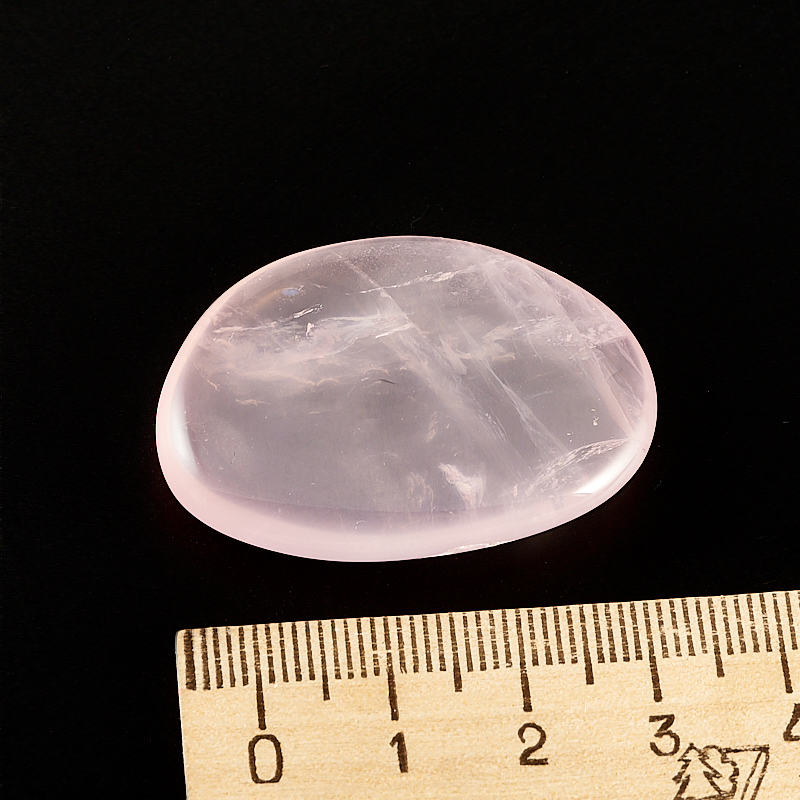 Галтовка розовый кварц прозрачный Намибия (3-3,5 см) 1 шт