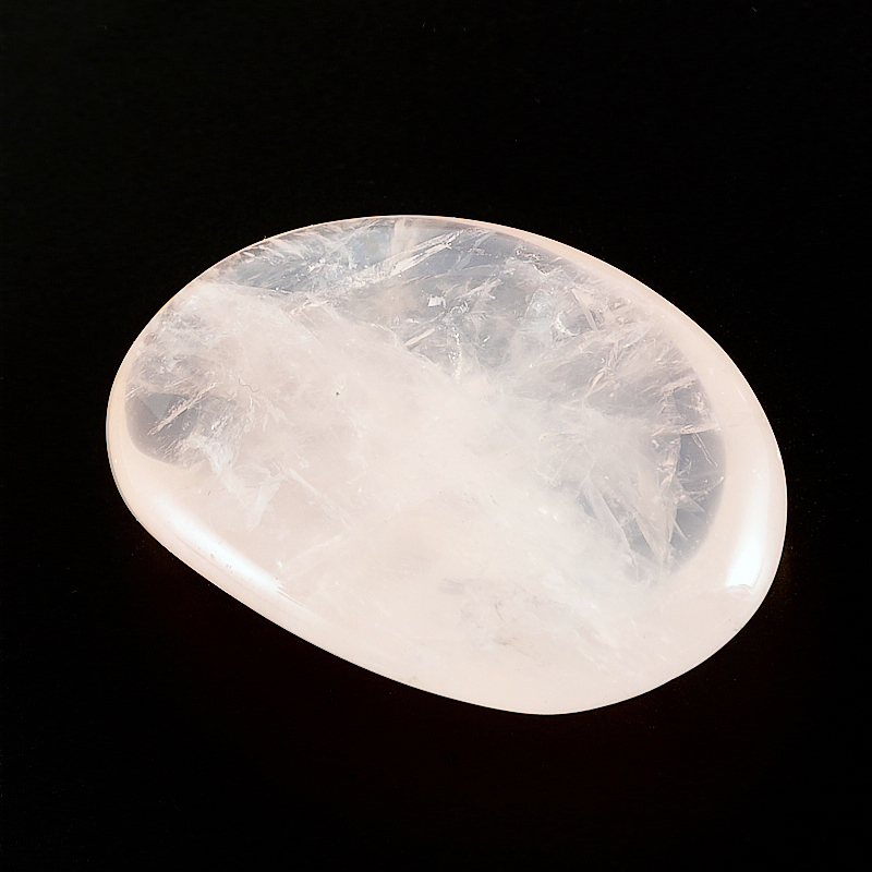 Галтовка розовый кварц прозрачный Намибия (3,5-4 см) 1 шт