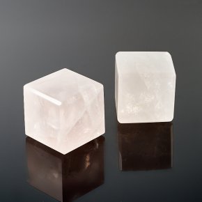 Куб розовый кварц Намибия 3 см