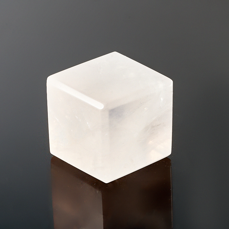 Куб розовый кварц Намибия 3 см (1 шт)