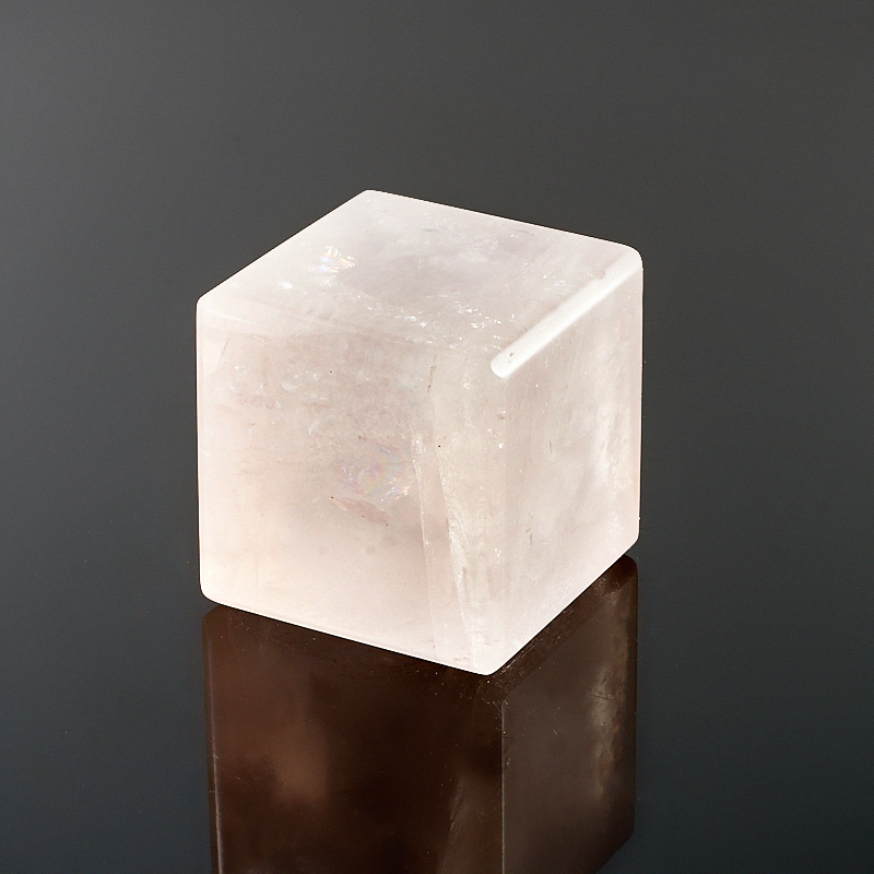 Куб розовый кварц Намибия 3 см (1 шт)