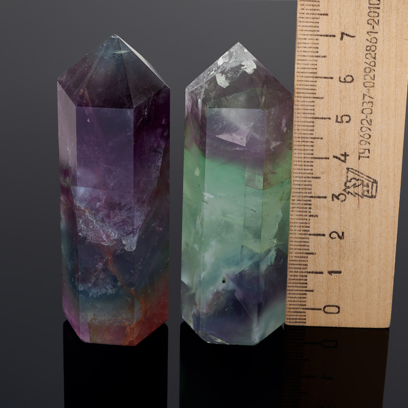 Кристалл флюорит Китай (ограненный) M (7-12 см) (1 шт)