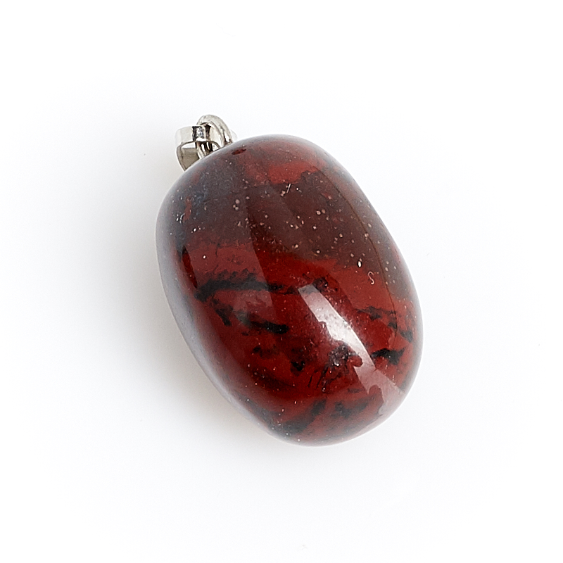 Кулон яшма красная ЮАР овал 3 см