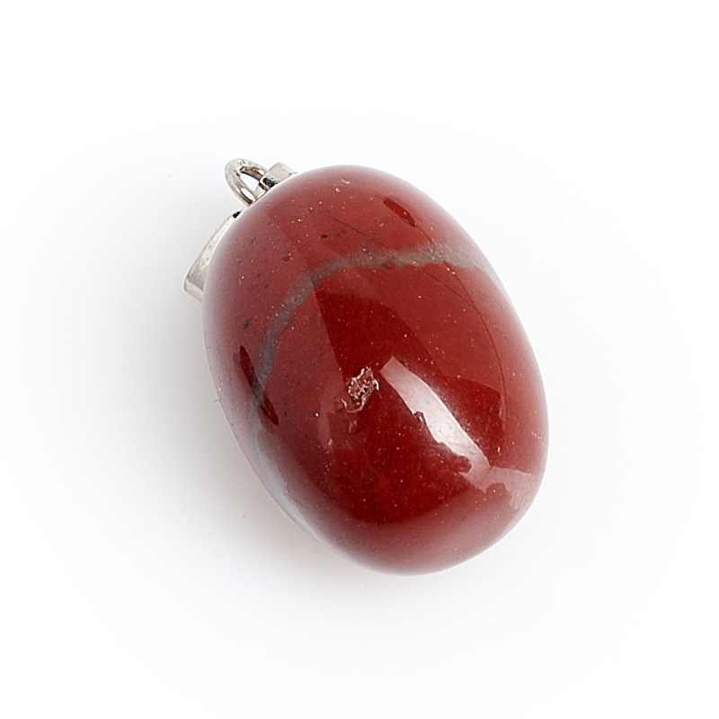 Кулон яшма красная ЮАР овал 3 см