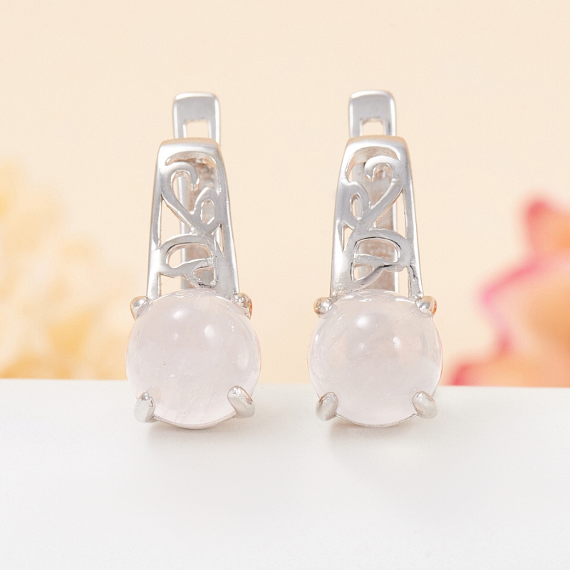 

Серьги розовый кварц (серебро 925 пр.)